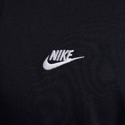 Bluza męska Nike Club French Terry Pullover Hoodie black/black/white