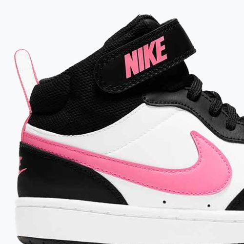 Buty dziecięce Nike Court Borough Mid 2 black/sunset pulse/white