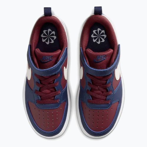 Buty dziecięce Nike Court Borough Low Recraft dark team red/Ssoft pearl/midnight navy