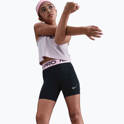 Spodenki dziecięce Nike Pro Dri-Fit 5" black/med soft pink/white