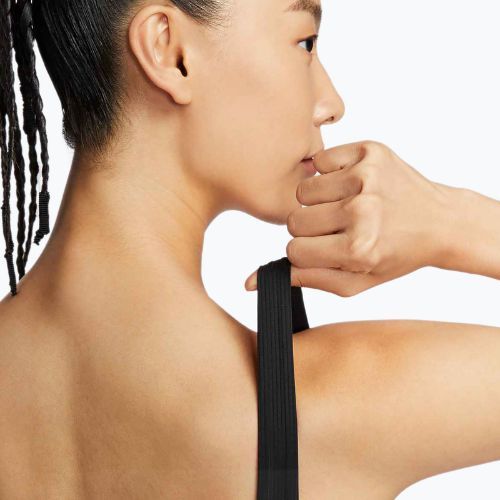 Biustonosz treningowy Nike Zenvy Rib Light Support Longline black/black