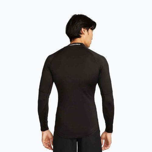 Longsleeve treningowy męski Nike Pro Dri-Fit Mock-Neck black/white