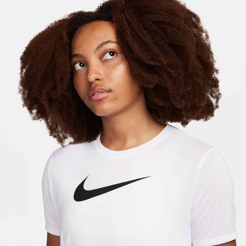 Koszulka treningowa damska Nike Dri-Fit white/black