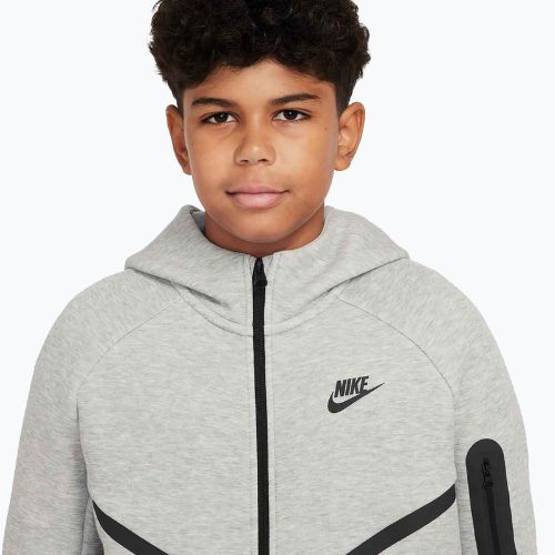 Bluza dziecięca Nike Sportswear Tech Fleece Full-Zip dark grey heather/black/black