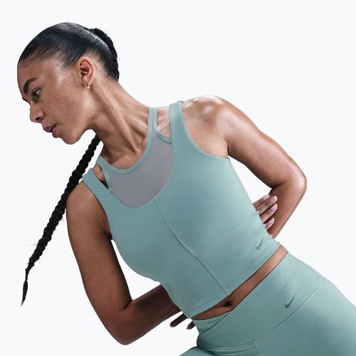 Top treningowy damski Nike One Fitted Dri-Fit Cropped Tank cannon/bicoastal