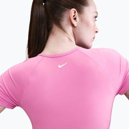 Top treningowy damski Nike Pro Dri-Fit Graphic Cropped playful pink/pink foam/white