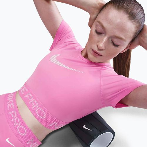 Top treningowy damski Nike Pro Dri-Fit Graphic Cropped playful pink/pink foam/white