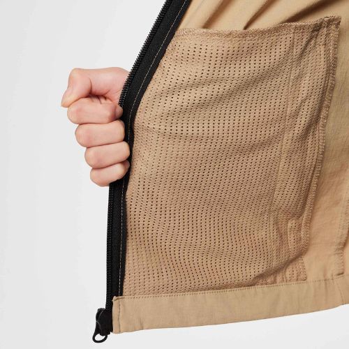 Kurtka dziecięca Nike Tech Woven parachute beige/parachute beige/black