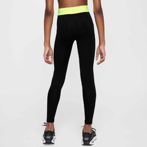 Legginsy dziecięce Nike Pro Dri-FIT comet black/volt/white
