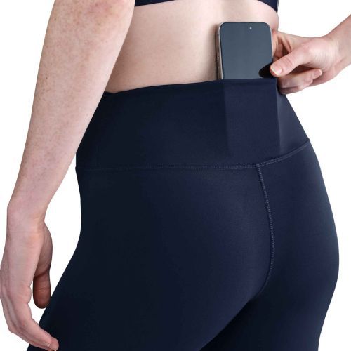 Legginsy damskie Nike One High Waisted Capri midnight navy/white