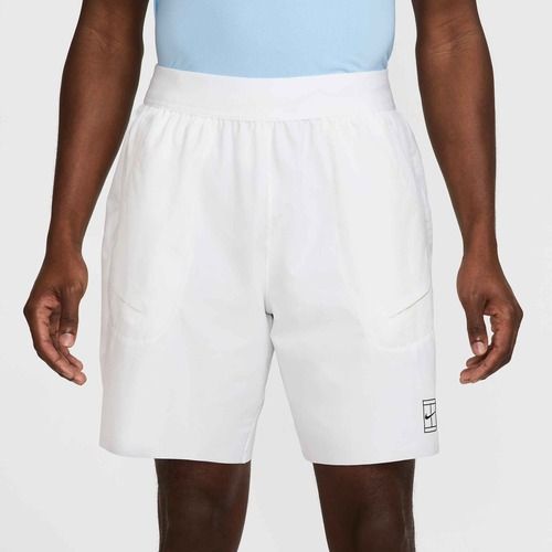 Spodenki tenisowe męskie Nike Court Dri-Fit Advantage 8" white/black