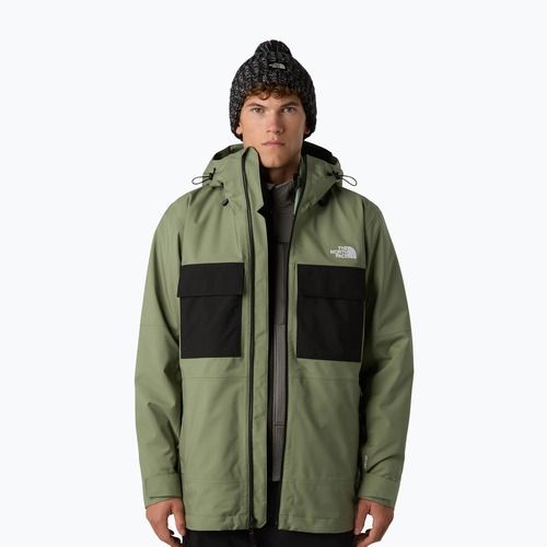 Kurtka snowboardowa męska The North Face Fourbarrel Triclimate bark mist/black