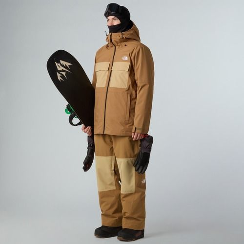 Kurtka snowboardowa męska The North Face Fourbarrel Triclimate utility brown/khaki