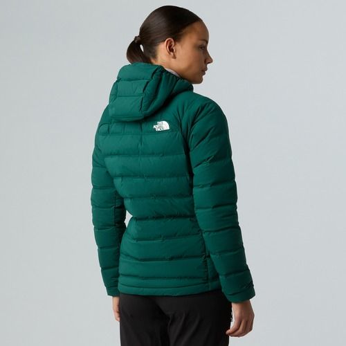 Kurtka puchowa damska The North Face Abseil Stretch Down Hoodie hunter green