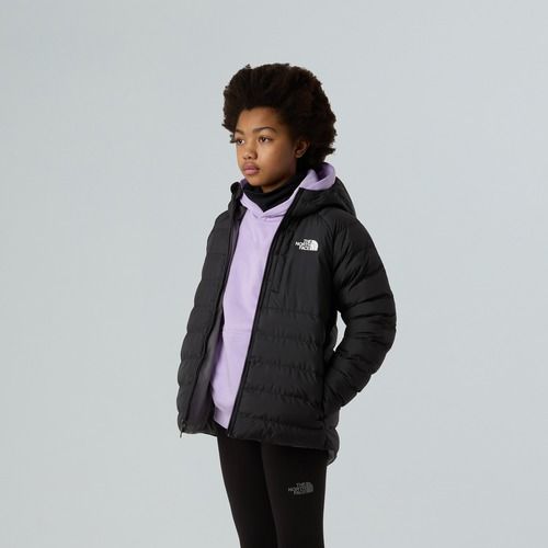Kurtka ocieplana dziecięca The North Face Reversible Perrito Hooded black/smoked pearl