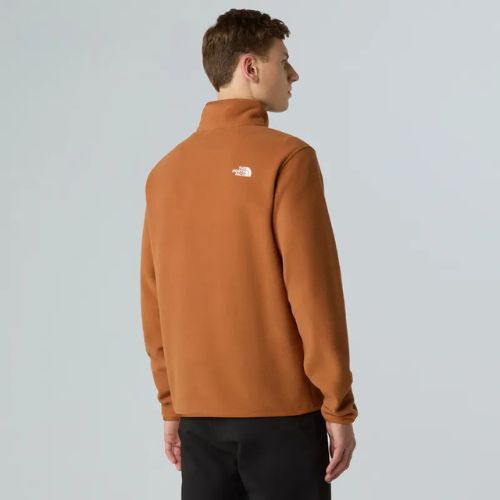 Bluza polarowa męska The North Face Glacier Fleece 1/4 Zip burnt umber