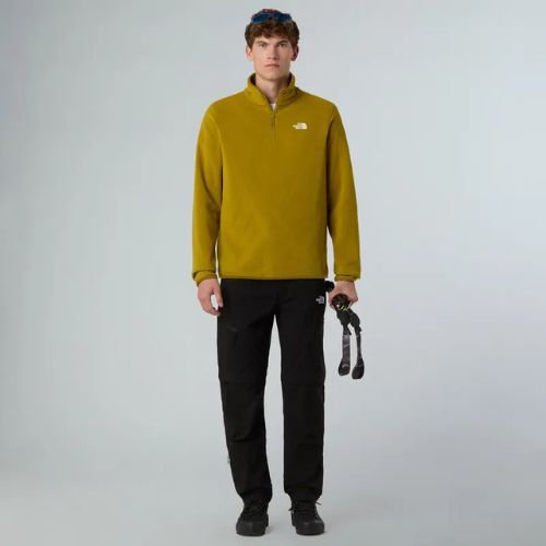 Bluza polarowa męska The North Face Glacier Fleece 1/4 Zip deep dijon