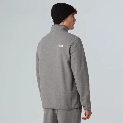 Bluza polarowa męska The North Face Glacier Fleece 1/4 Zip mid grey heather