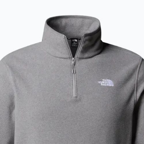 Bluza polarowa męska The North Face Glacier Fleece 1/4 Zip mid grey heather