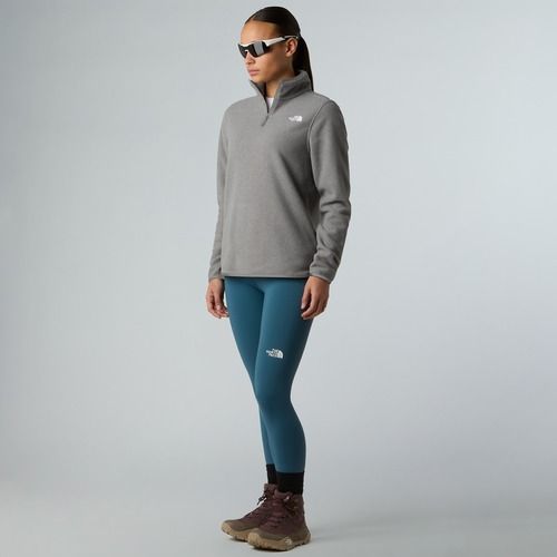 Bluza polarowa damska The North Face Glacier Fleece 1/4 Zip mid grey heather