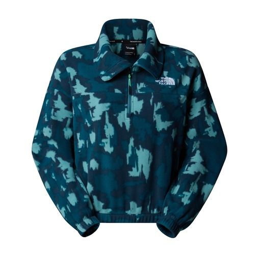 Bluza damska The North Face Mountain Athletics Fleece 1/4 Zip Print deep cypress painted