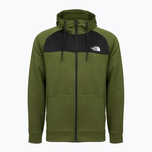 Bluza męska The North Face Reaxion Fleece Full Zip Hoodie woodland green/black