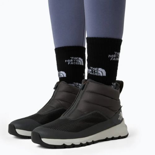 Śniegowce damskie The North Face Thermoball Progressive Zip II Wp anthracite grey/white ash