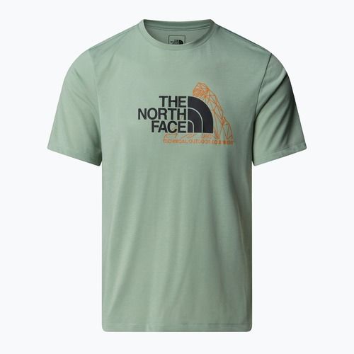 Koszulka męska The North Face Mountain Foundation Graphic state moss