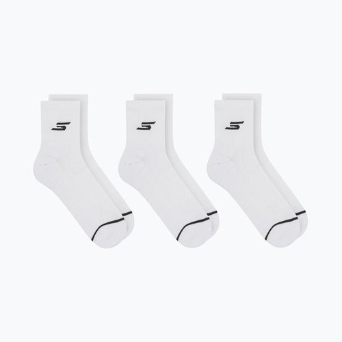 Skarpety męskie SKECHERS 1/2 Terry Qtr Crew 3 pary white traditional