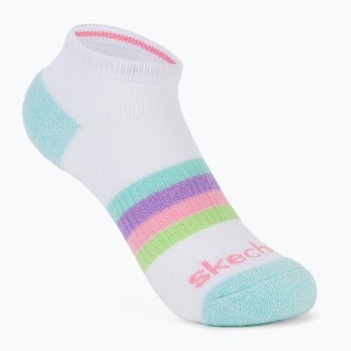 Skarpety dziecięce SKECHERS Heel/Toe Terry Low Cut 6 par white/light pink