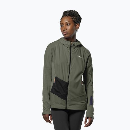 Kurtka przeciwwiatrowa damska Salewa Pedroc Polarlite Wind Hood faded green