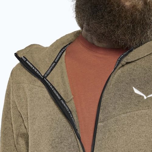 Bluza trekkingowa męska Salewa Puez Rocca Polarlite Hood quicksand