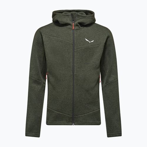 Bluza trekkingowa męska Salewa Puez Rocca Polarlite Hood dark olive
