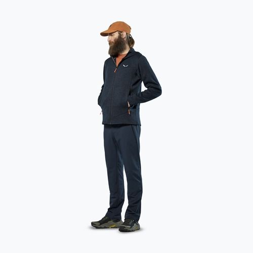 Bluza trekkingowa męska Salewa Puez Rocca Polarlite Hood navy blazer