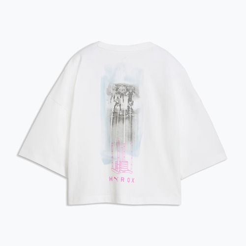 Koszulka treningowa damska PUMA Hyrox Cropped Lifestyle Tee white