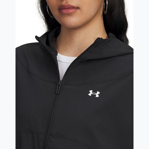 Kurtka damska Under Armour Rival Woven Hoody black/black/white