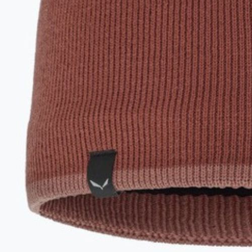 Czapka zimowa dziecięca Salewa Kids Merino etruscan red