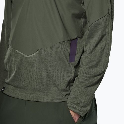 Longsleeve męski Salewa Pedroc Dry Wind Half Zip Tee faded green
