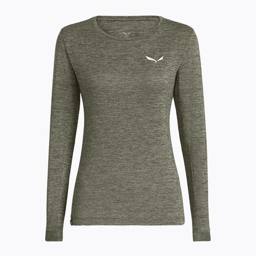 Longsleeve damski Salewa Puez Melange Dry faded green melange