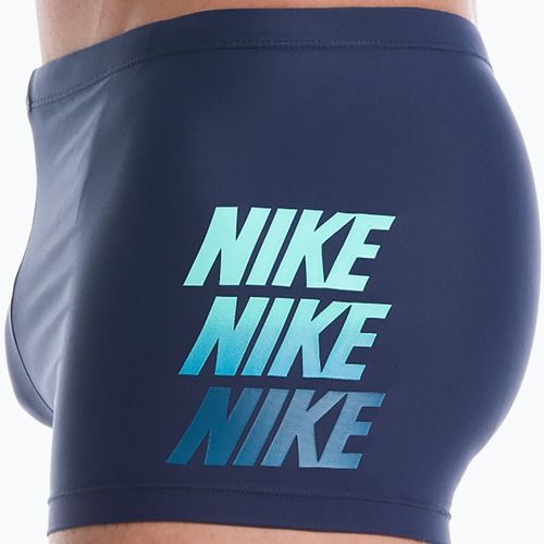 Bokserki pływackie męskie Nike Logo Graphic Square Leg midnight navy