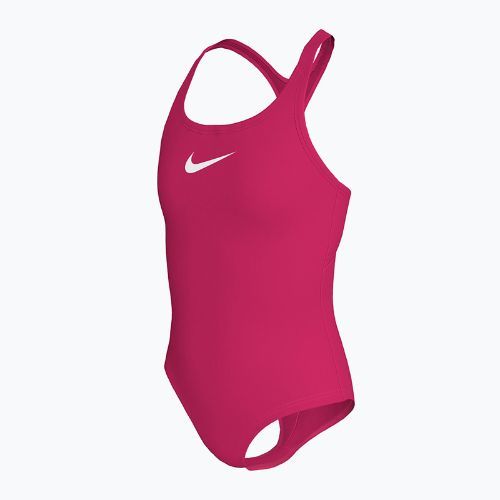 Strój pływacki jednoczęściowy dziecięcy Nike Essential Racerback rush pink