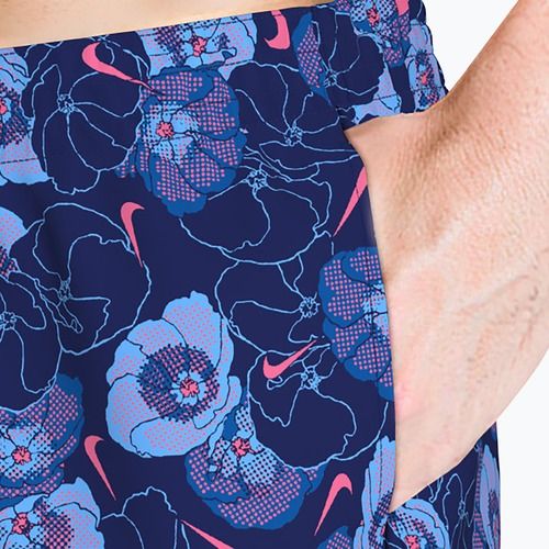 Szorty kąpielowe męskie Nike Multi Poppy Print 5" Volley midnight navy
