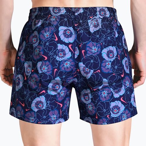 Szorty kąpielowe męskie Nike Multi Poppy Print 5" Volley midnight navy