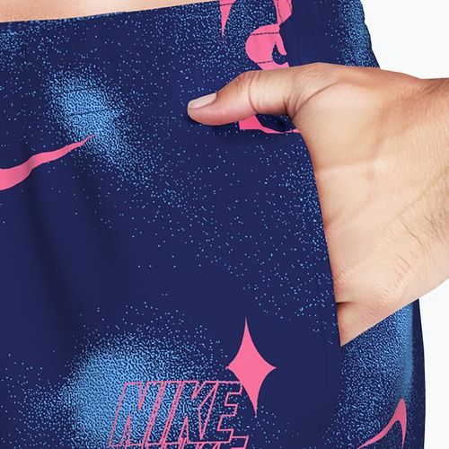 Szorty kąpielowe męskie Nike Multi Print 7" Volley midnight navy