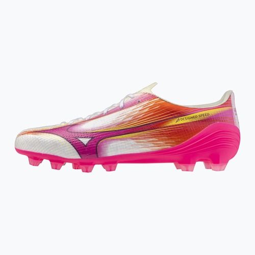 Buty piłkarskie Mizuno Alfa III Pro FG white/fuchsia purple