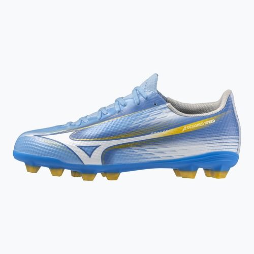 Buty piłkarskie dziecięce Mizuno Alfa III Select Jr FG celeste/white