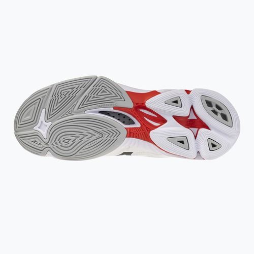 Buty do siatkówki Mizuno Wave Lightning Pro Mid white/black/fiery red