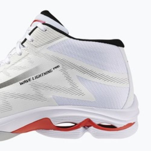 Buty do siatkówki Mizuno Wave Lightning Pro Mid white/black/fiery red