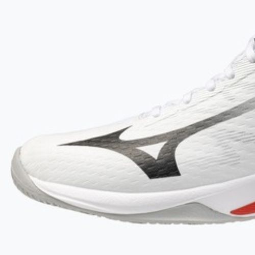 Buty do siatkówki Mizuno Lightning Select Mid white/black/fiery red