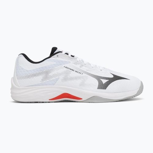 Buty do siatkówki Mizuno Lightning Select white/black/fiery red